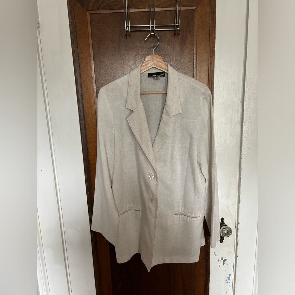 Vintage Linen Blazer